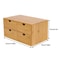 Premium Bamboo Desk Organizer With Drawers Office Home Desktop Storage Solution 2
