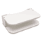 Modern White Floating Shelf For TV Components Settop Box Storage Rack 2