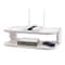 Modern White Floating Shelf For TV Components Settop Box Storage Rack 4
