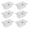 Premium Stainless Steel Food Storage Trays With Lids Stackable Set 0