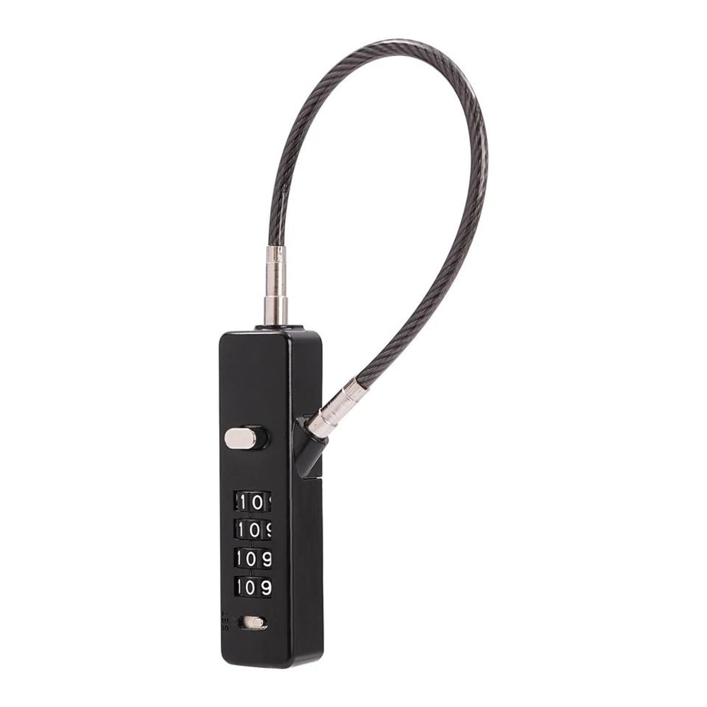 Digit Combination Cable Lock With Steel Cables Versatile Bike Gear Security 5