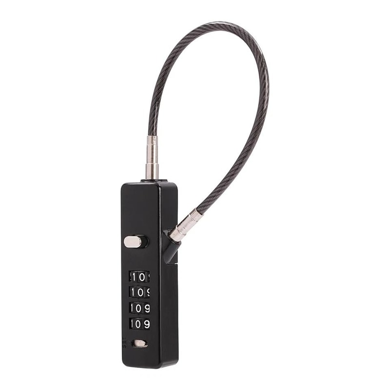 Digit Combination Cable Lock With Steel Cables Versatile Bike Gear Security 5