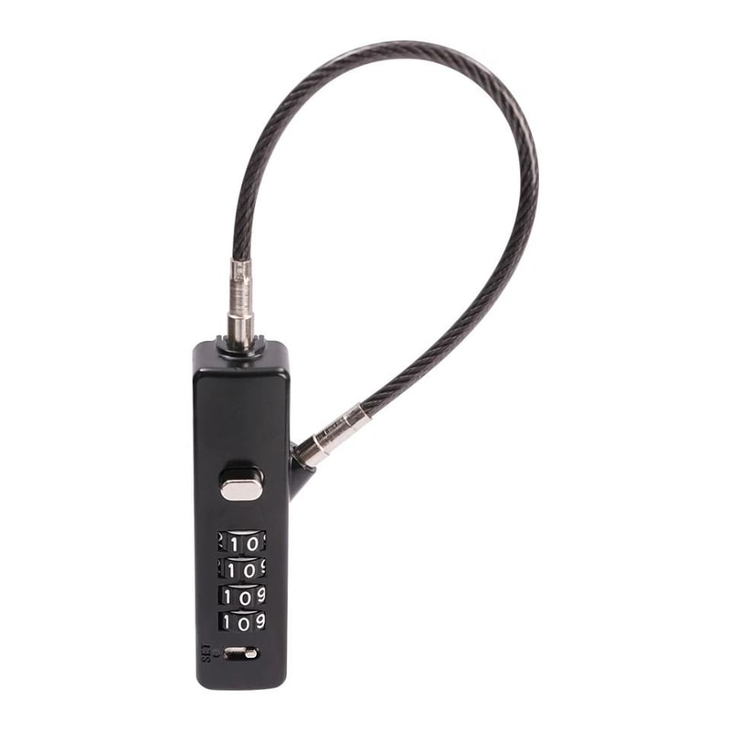 Digit Combination Cable Lock With Steel Cables Versatile Bike Gear Security 6