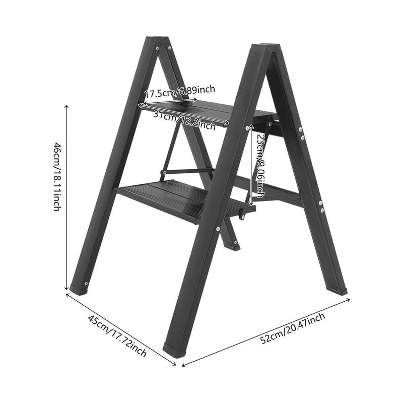 Step Foldable Step Ladder Portable Stool Ladder With Anti Slip Safety 6