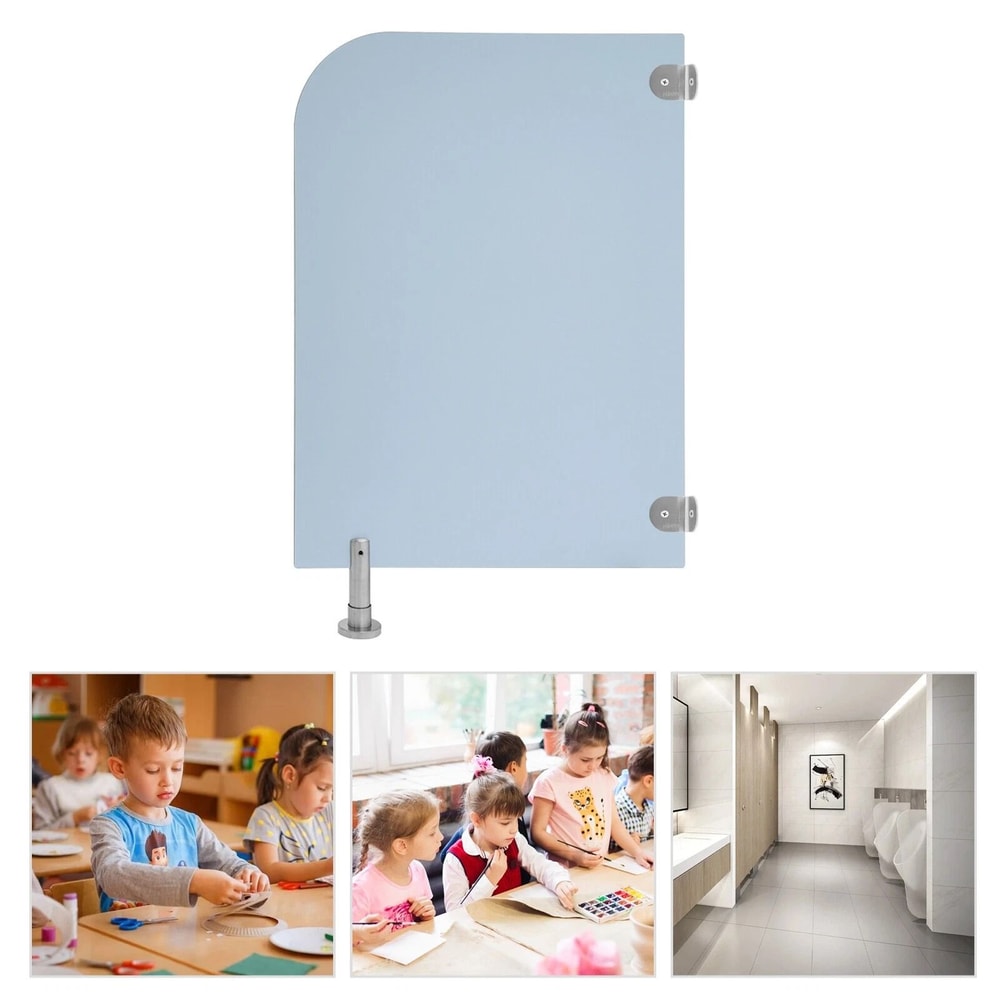 Baby Blue Wall Mounted Toilet Partition For Public Home Restrooms 1