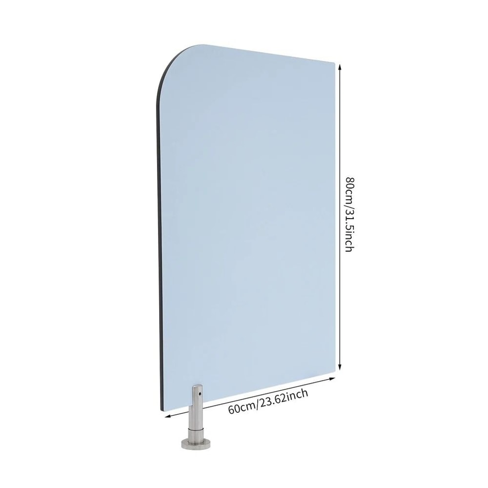 Baby Blue Wall Mounted Toilet Partition For Public Home Restrooms 6
