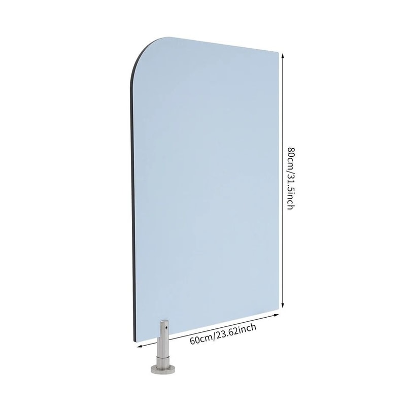 Baby Blue Wall Mounted Toilet Partition For Public Home Restrooms 6