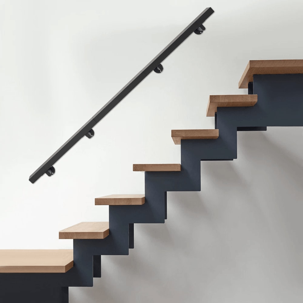 Premium Modern Stainless Steel Stair Railing Kit Indoor Outdoor Handrail System 1