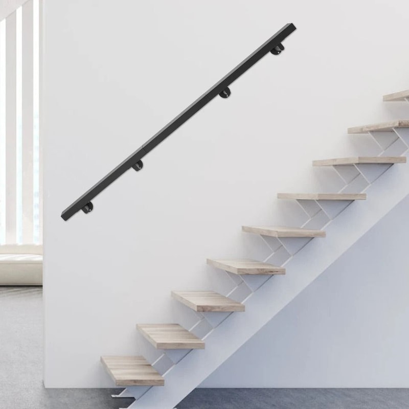 Premium Modern Stainless Steel Stair Railing Kit Indoor Outdoor Handrail System 3