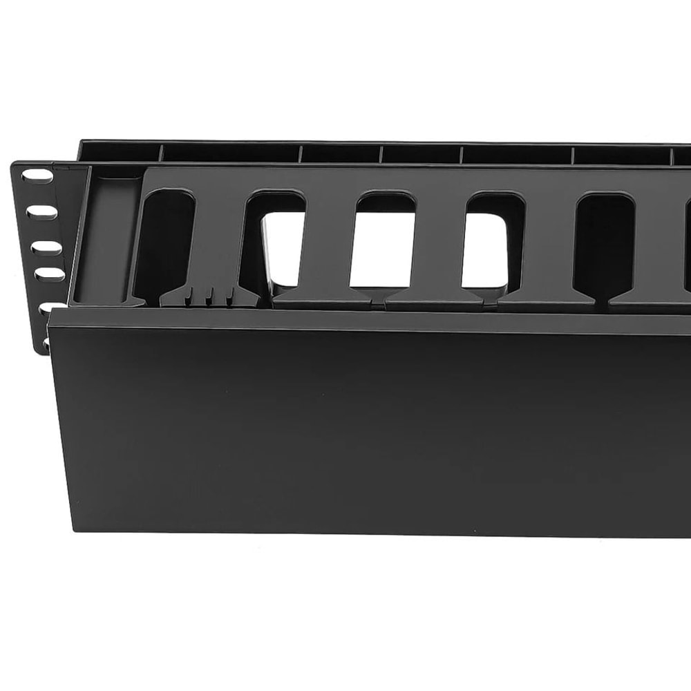 Premium Rack Cable Organizer With Horizontal Cable Management Panels 3