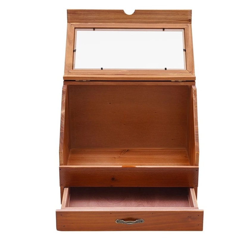 Premium Wooden Perfume Jewelry Organizer Display Stand With Drawer Elegant Vanity Storage Solution 4