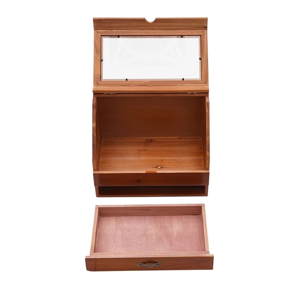 Premium Wooden Perfume Jewelry Organizer Display Stand With Drawer Elegant Vanity Storage Solution 5