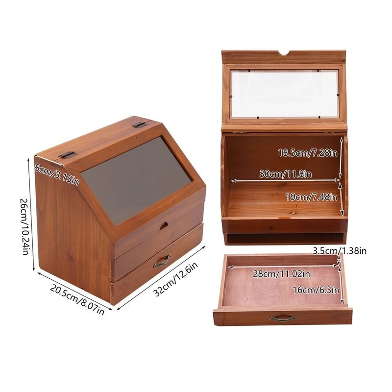 Premium Wooden Perfume Jewelry Organizer Display Stand With Drawer Elegant Vanity Storage Solution 6