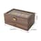 Slot Watch Storage Organizer Glass Top Watch Display Case With Drawer For Men Timepieces 4