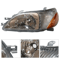 Left Driver Side Toyota Echo Headlight Assembly Direct Replacement 1