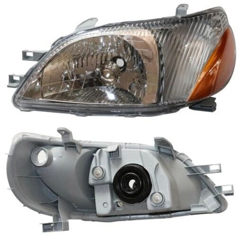 Left Driver Side Toyota Echo Headlight Assembly Direct Replacement 7