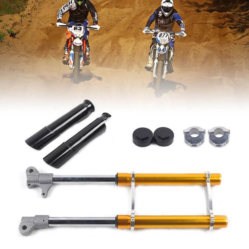Premium Gold Mini Dirt Bike Front Fork Suspension Front Suspension Upgrade For Pit Bikes 0