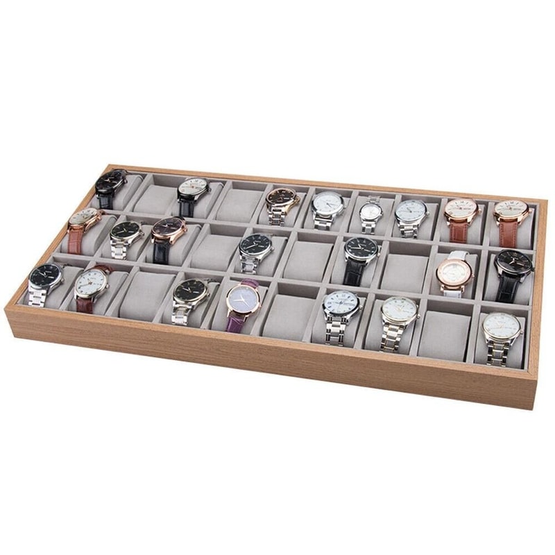 Watch Storage Tray Organizer Wooden Watch Display Case Watch Organizer 3