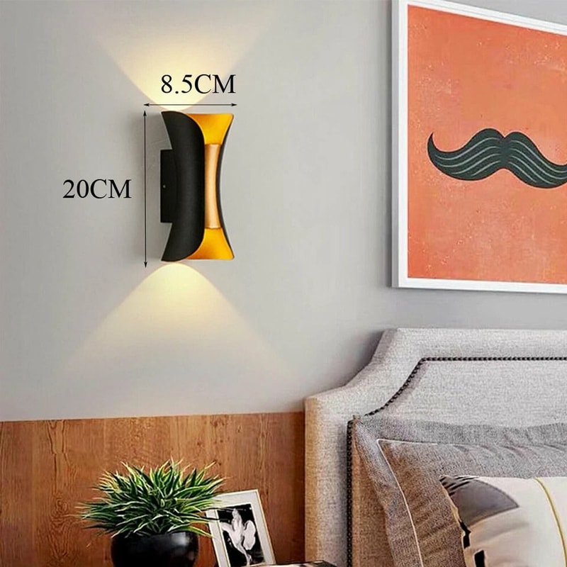 Modern LED Up Down Wall Light Sconce Waterproof Indoor Outdoor Lighting 1