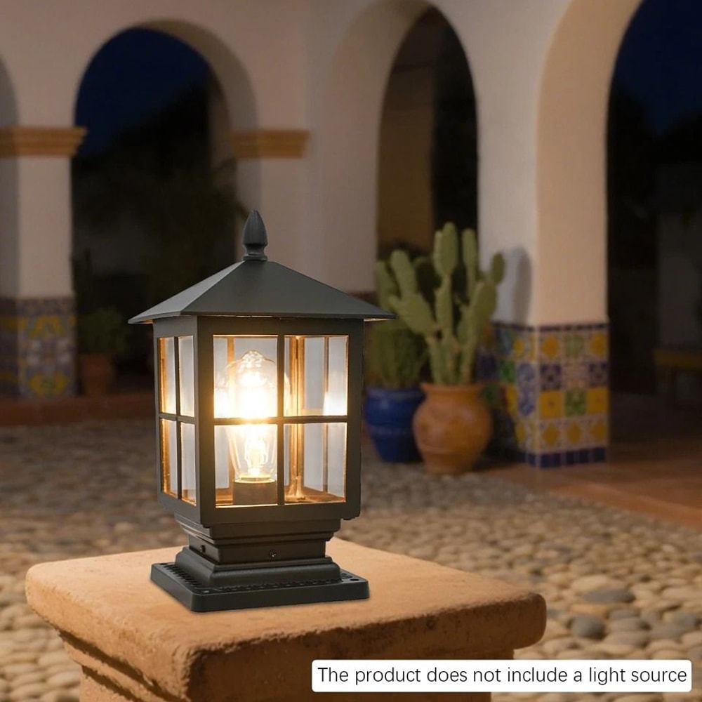 Premium Aluminum Outdoor Post Light Lantern Classic Landscape Post Lantern For Garden Walkway 4