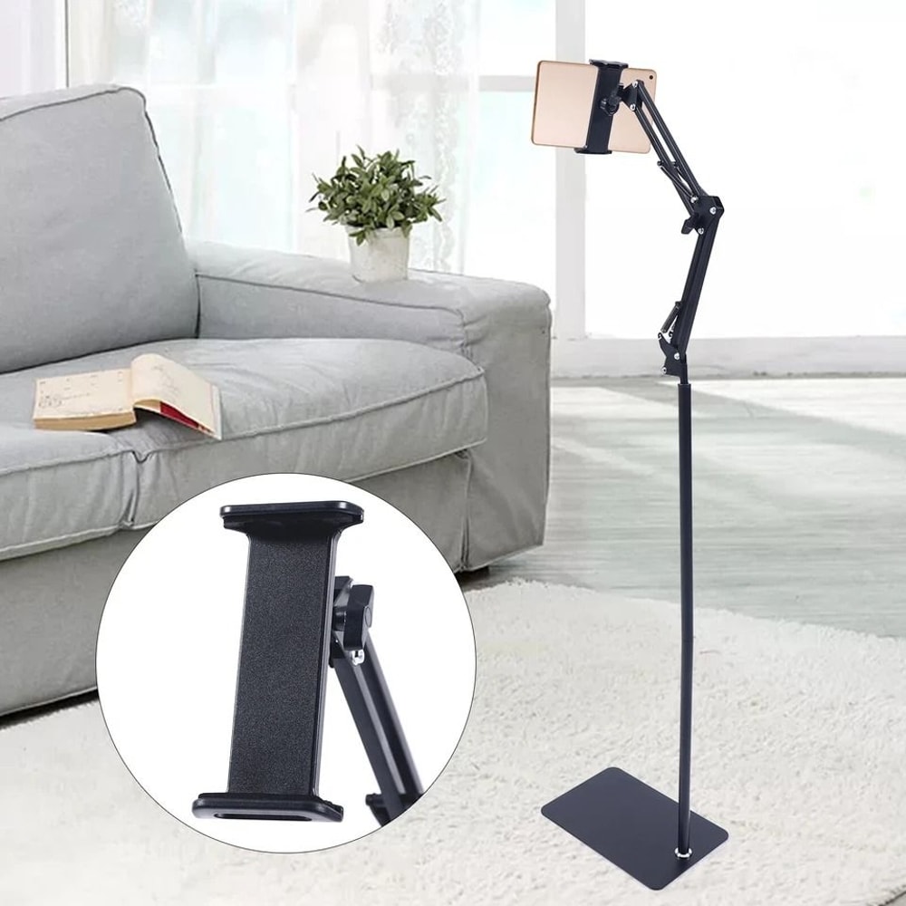 Premium Adjustable Tablet Floor Stand With Degree Rotating Stand Flexible Gooseneck Mount 7