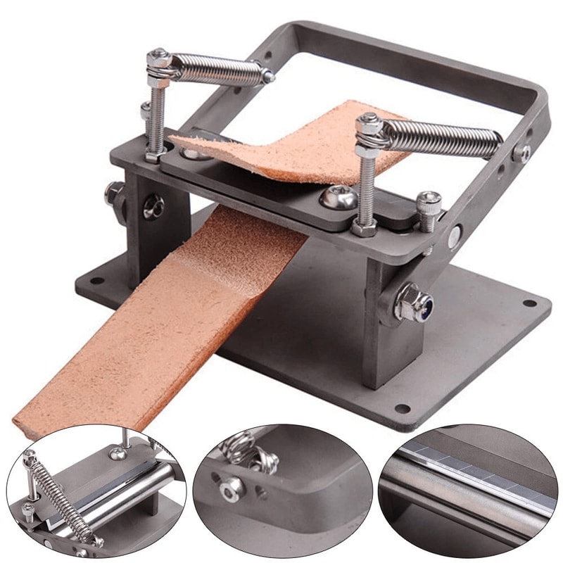Premium Manual Leather Skiver Peeling Machine Stainless Paring Tool 1