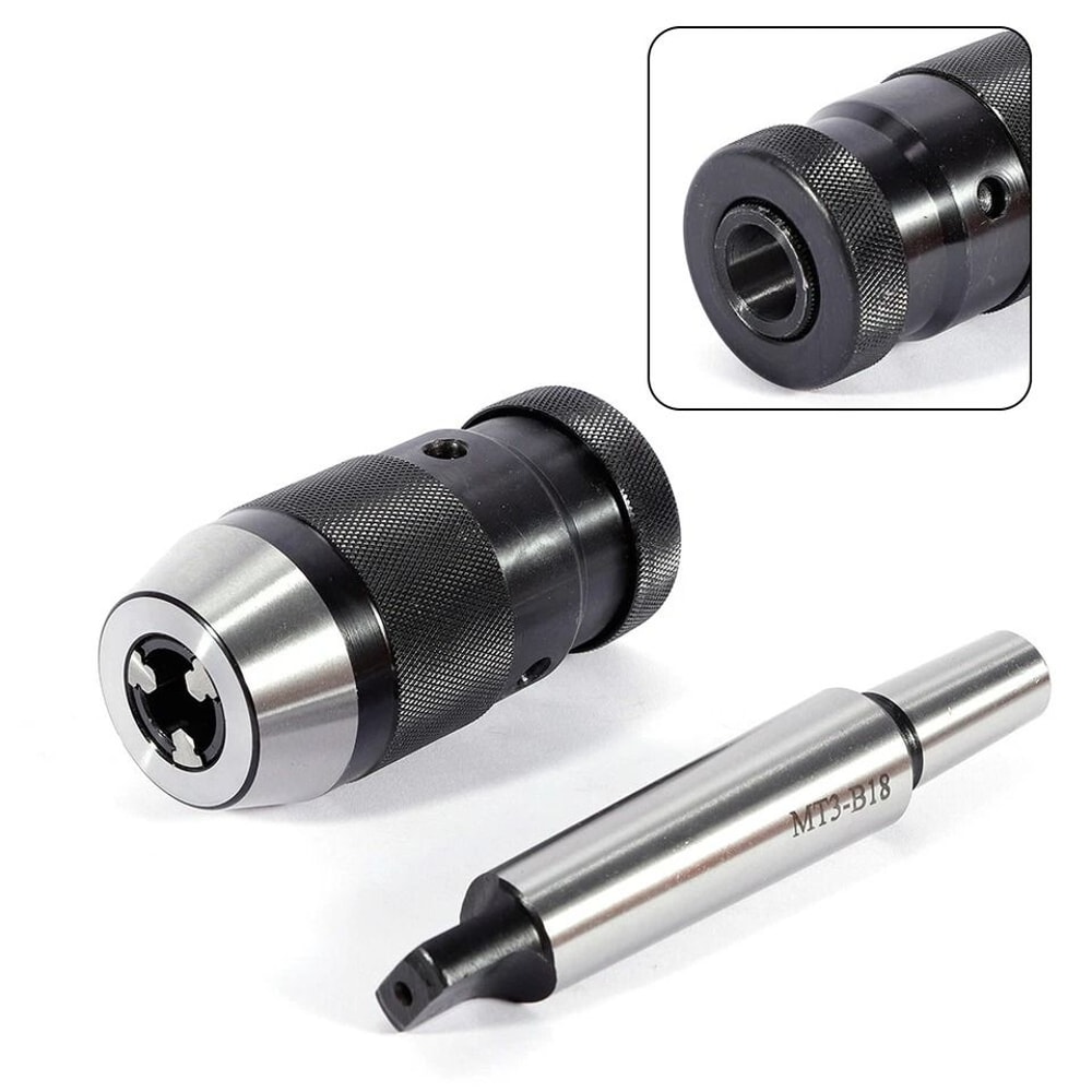 Keyless Lathe Drill Chuck Heavy Duty Self Tightening Drill Chuck For Milling And CNC Lathe Machines 2