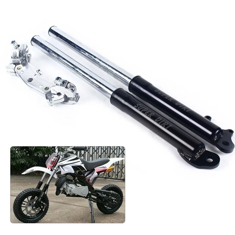 Mini Dirt Bike Front Fork Shocks Upverted Triple Tree Suspension 1