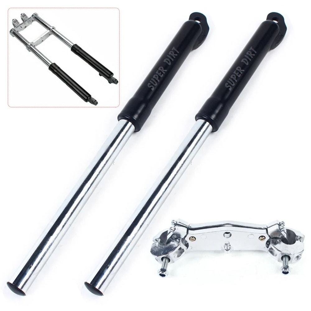 Mini Dirt Bike Front Fork Shocks Upverted Triple Tree Suspension 2