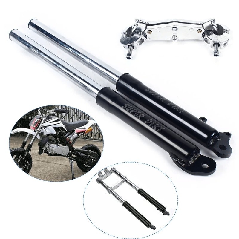 Mini Dirt Bike Front Fork Shocks Upverted Triple Tree Suspension 4