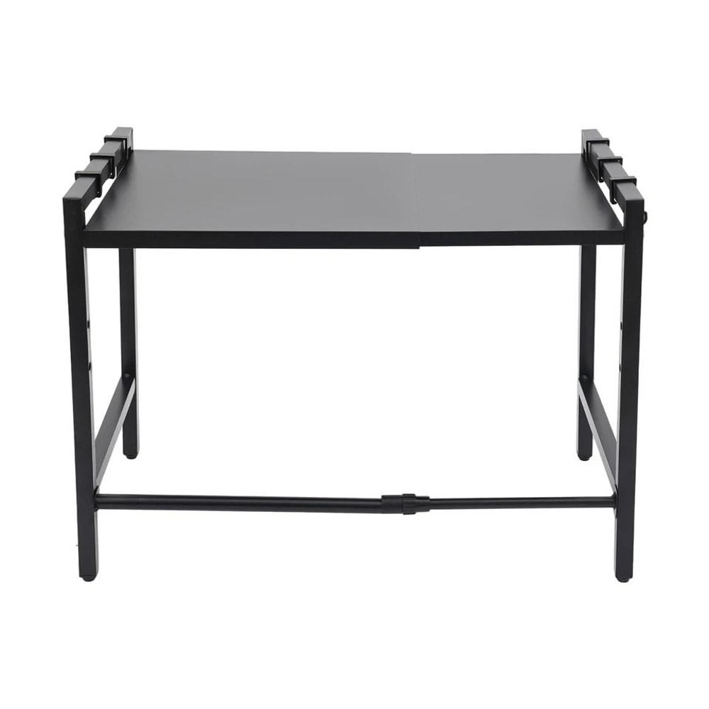 Adjustable Microwave Stand Kitchen Countertop Organizer With Hooks 3