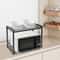Adjustable Microwave Stand Kitchen Countertop Organizer With Hooks 0