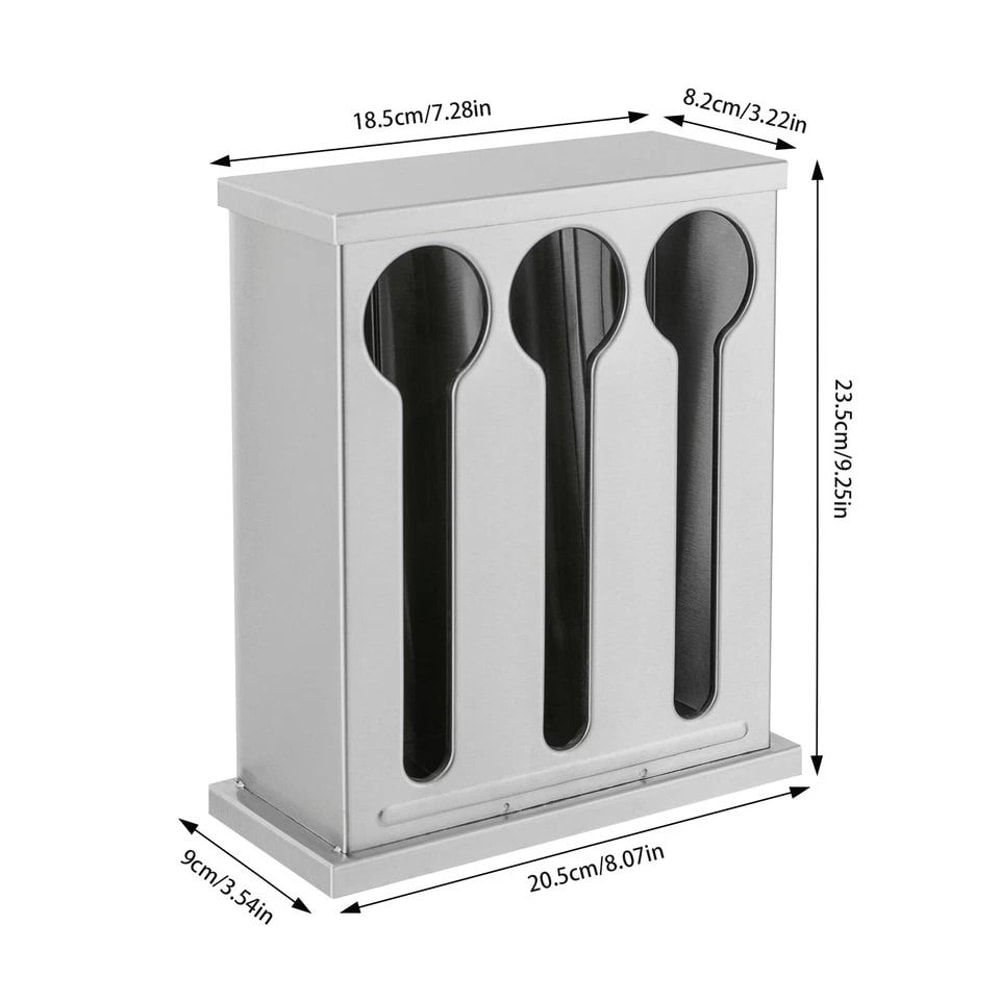 Premium Stainless Steel Utensil Dispenser Station Kitchen Countertop Organizer Holder 1