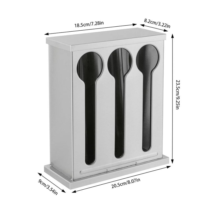 Premium Stainless Steel Utensil Dispenser Station Kitchen Countertop Organizer Holder 1