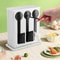Premium Stainless Steel Utensil Dispenser Station Kitchen Countertop Organizer Holder 2