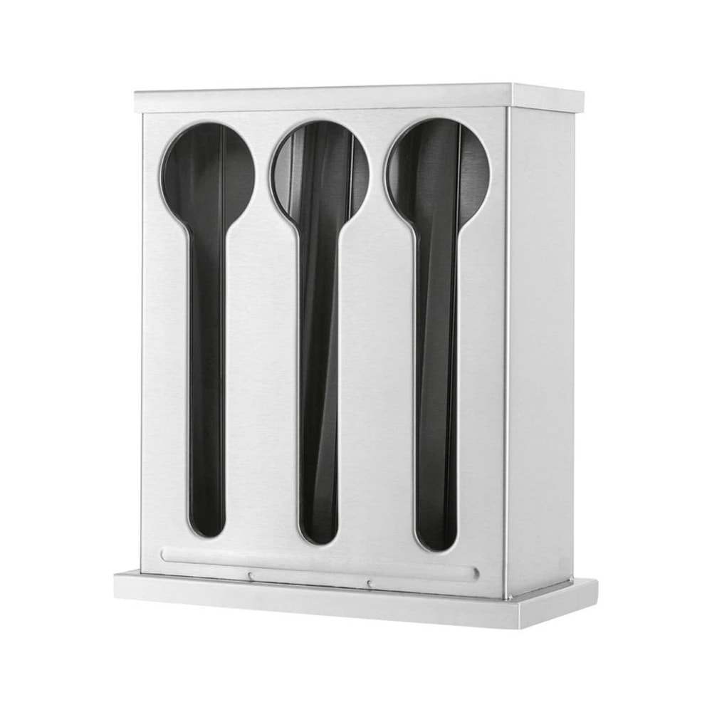 Premium Stainless Steel Utensil Dispenser Station Kitchen Countertop Organizer Holder 3