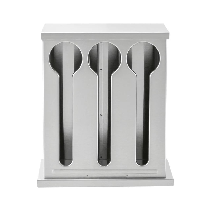 Premium Stainless Steel Utensil Dispenser Station Kitchen Countertop Organizer Holder 6