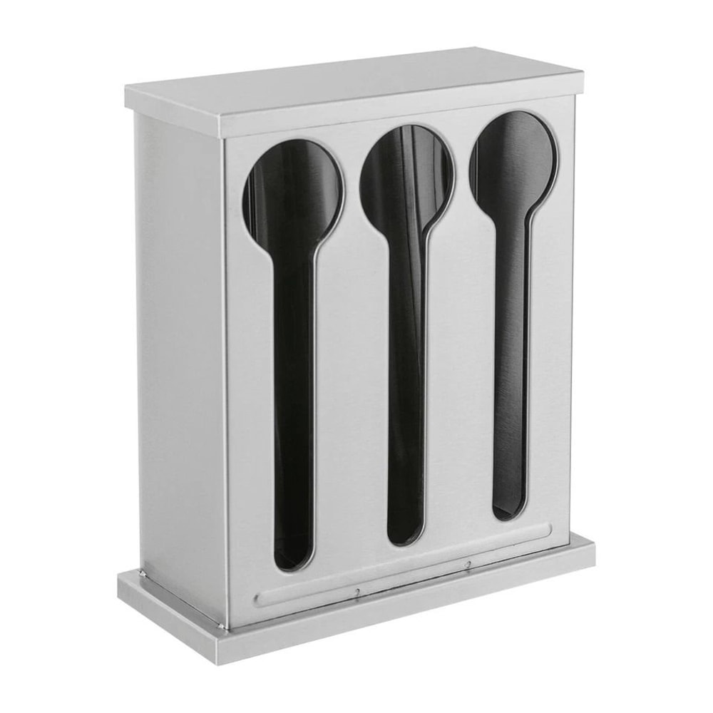 Premium Stainless Steel Utensil Dispenser Station Kitchen Countertop Organizer Holder 8