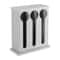 Premium Stainless Steel Utensil Dispenser Station Kitchen Countertop Organizer Holder 8