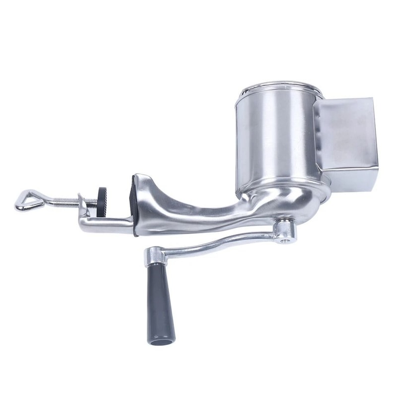 Premium Manual Rotary Grater Stainless Steel Vegetable Grinder Coconut Shredder Hand Cheese Grate 8
