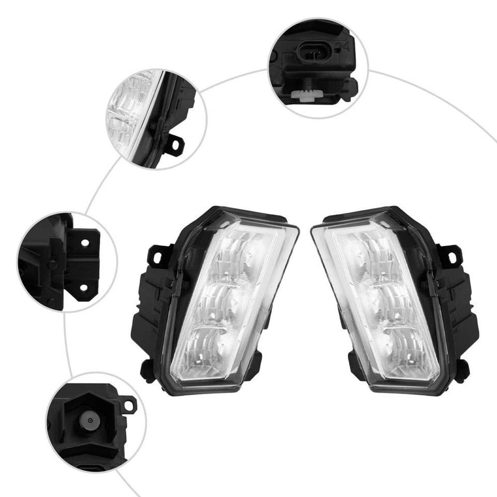 Premium LED Front Fog Lights For Subaru Forester Bumper Driving Lamp Pair 2