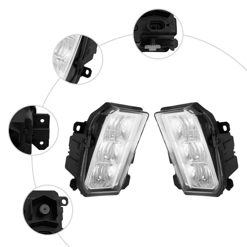 Premium LED Front Fog Lights For Subaru Forester Bumper Driving Lamp Pair 2