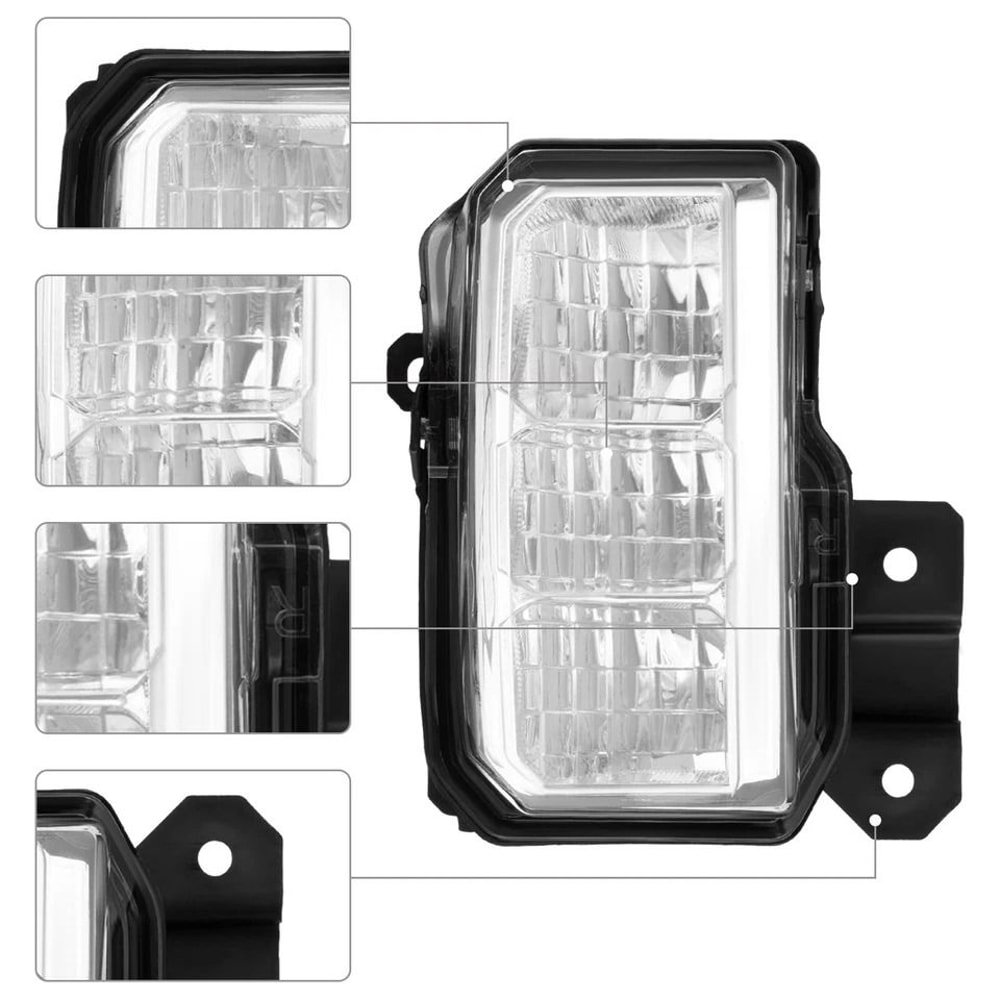 Premium LED Front Fog Lights For Subaru Forester Bumper Driving Lamp Pair 4