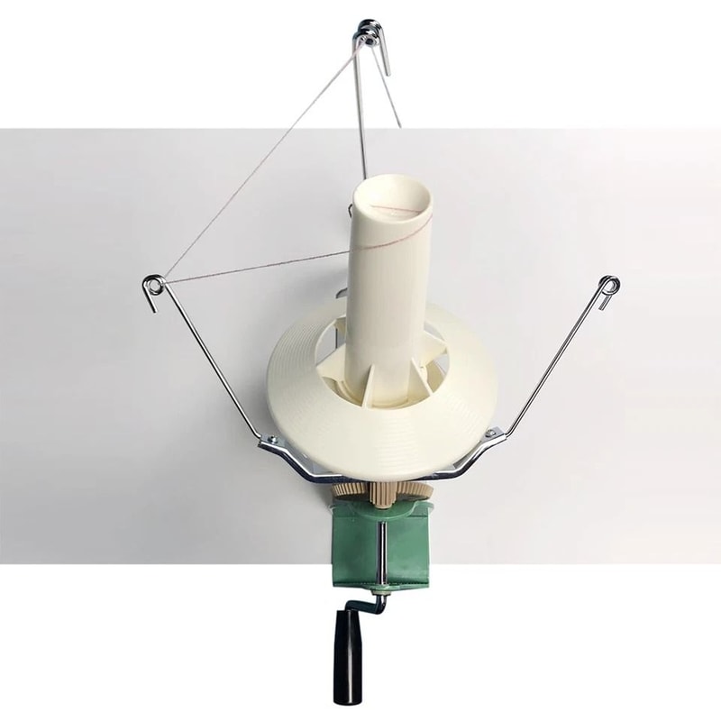 Large Hand Operated Yarn Ball Winder Heavy Duty Iron Nylon Yarn Winder For Jumbo Fibers 4