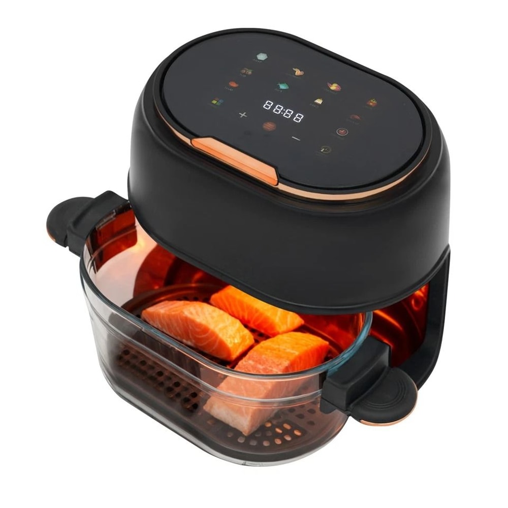 Premium Touch Control Visible Baking Basket Touch Screen Air Fryer Healthy Cooking Compact Air Frye 4