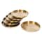 Stainless Steel Serving Tray Round Decorative Platter Trays For Home Parties Events 2