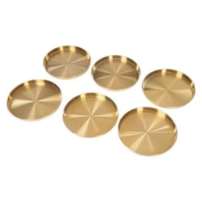 Stainless Steel Serving Tray Round Decorative Platter Trays For Home Parties Events 3