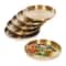 Stainless Steel Serving Tray Round Decorative Platter Trays For Home Parties Events 0