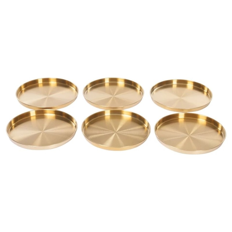 Gold Serving Trays Stainless Steel Table Tray Set For Elegant Home Entertaining 5