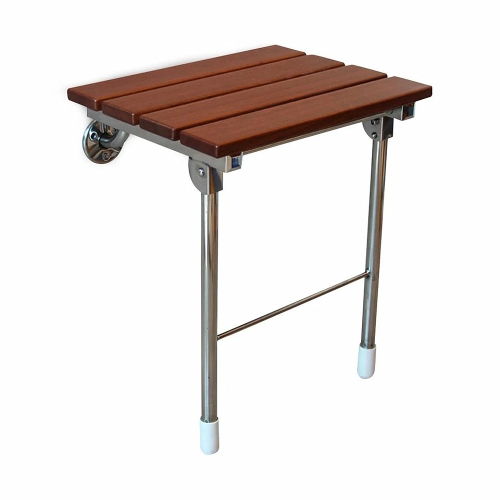 Premium Wall Mounted Folding Shower Seat Bench Space Saving Foldable Shower Bench For Bathroom Safe 7